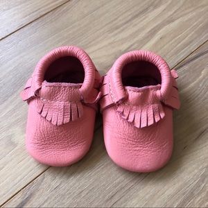 Pink Freshly Picked Moccasins Size 1